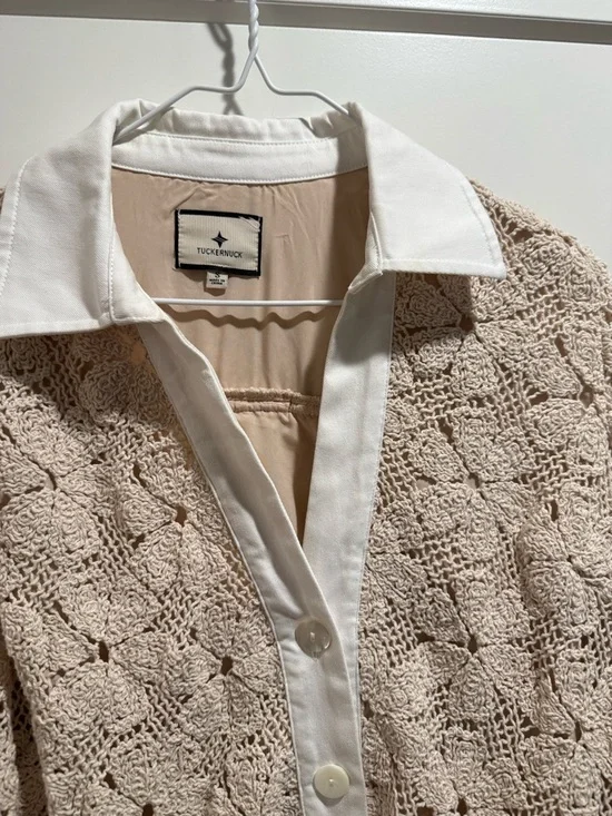 TUCKERNUCK Tan Crochet Collier Dress
Size Small - Picture 6 of 14